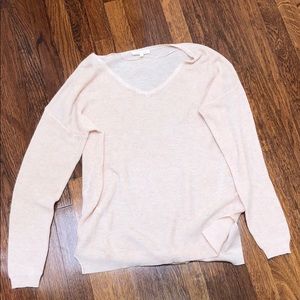 Light pink sweater vestique large